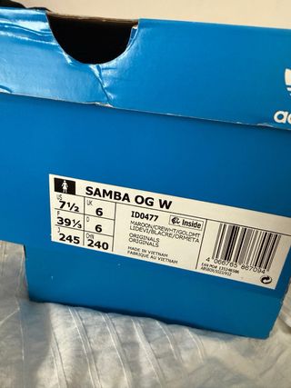 Adidas Samba OG Mulher Bordeaux