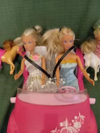 Lote Muñecas Simba con Coche y Accesorios