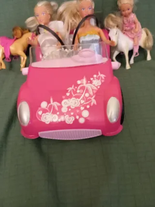 Lote Muñecas Simba con Coche y Accesorios