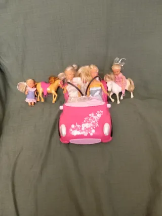 Lote Muñecas Simba con Coche y Accesorios