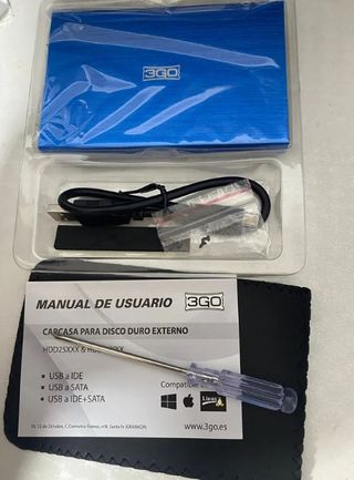 Carcasa Disco Duro Externo 3GO