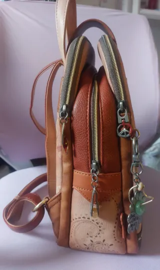 Mochila Anekke Marrón y Naranja