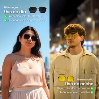 Gafas Clip-On 5 en 1 UV400 Modulares