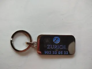 Llavero Zurich con número de teléfono