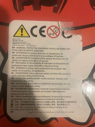 Skate infantil hasta 20 kg