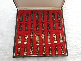 Ajedrez Figuras Coleccionables Metálicas