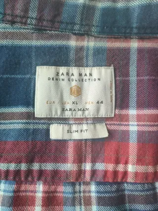 Camisa de cuadros Zara