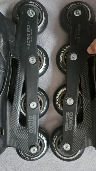 Patines Oxelo T42 protecciones(rodillera,codera, m