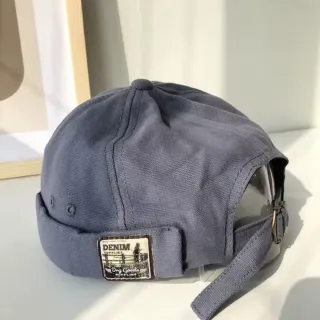 Chapéu Brimless Cinza