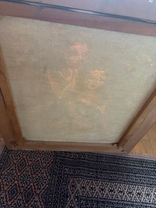 Pintura al óleo P. Gulias Original Dos Niñas