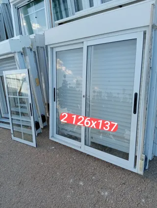 Ventana aluminio corredera 150x126