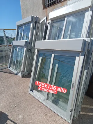 Ventana aluminio corredera 150x126