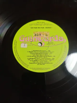 Vinilo Boira - De Par en Par