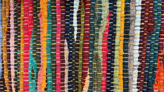 Alfombra Tela y Yute Multicolor