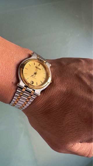 Reloj Gucci 9000M Vintage Oro/Plata Mujer