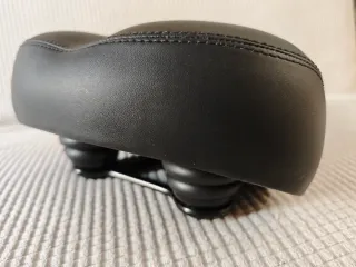 Sillín Bici Cómodo Negro con Muelles