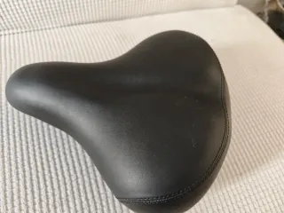 Sillín Bici Cómodo Negro con Muelles