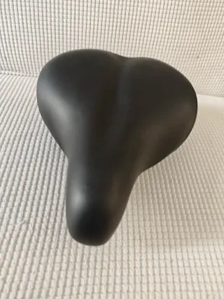 Sillín Bici Cómodo Negro con Muelles