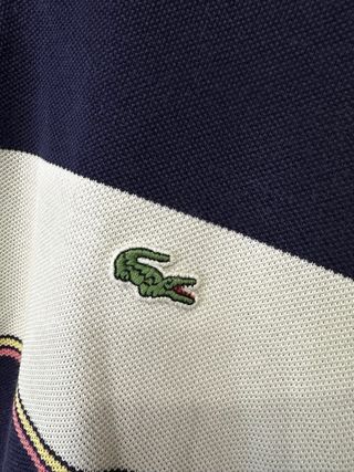 Polo Lacoste Rayas Azul, Verde, Rosa