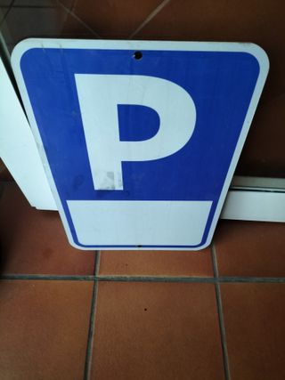 Señal de Parking Azul