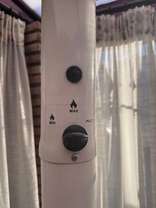 Estufa seta exterior metal y plástico