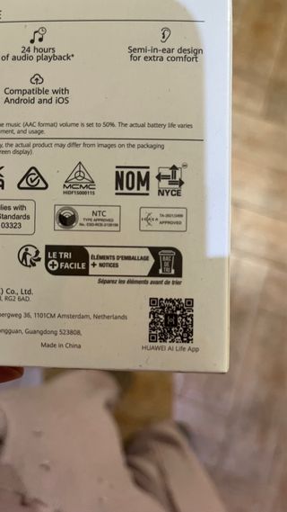 Auriculares Huawei FreeBuds SE Blancos precintados