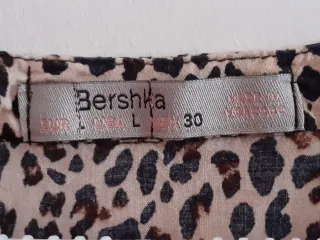 Camisa L Leopardo Beige y Negro