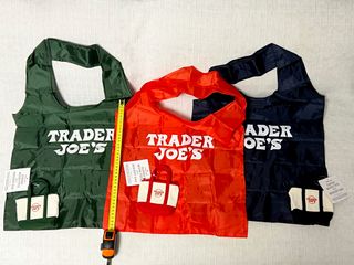 Lote 3 Bolsas Micro Tote Canvas Trader Joe's