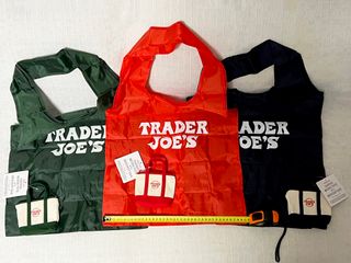 Lote 3 Bolsas Micro Tote Canvas Trader Joe's