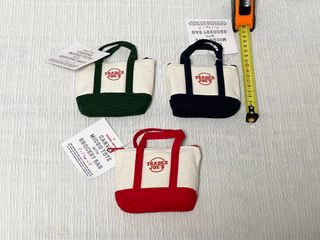 Lote 3 Bolsas Micro Tote Canvas Trader Joe's