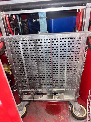 Remolque de carga rojo