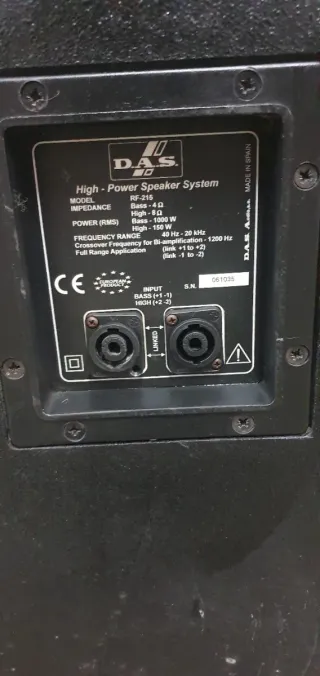 DAS RF 215 cajas vacias