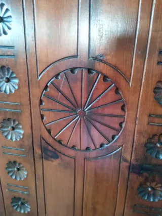 Cappelliera legno intarsiato anni '30