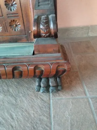 Cappelliera legno intarsiato anni '30