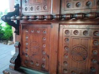 Cappelliera legno intarsiato anni '30