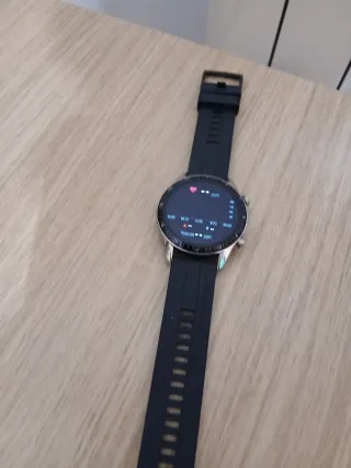 Reloj Inteligente Negro y Plateado
