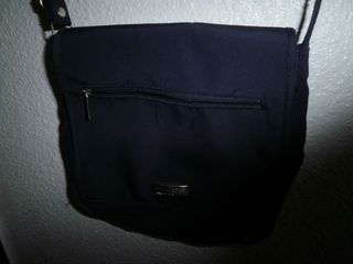 BOLSO MUJER ALEXANDER CON SOLAPA COLOR AZUL MARINO