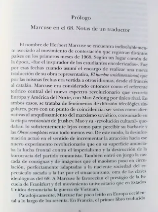El hombre unidimensional. Herbert Marcuse