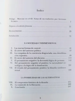 El hombre unidimensional. Herbert Marcuse