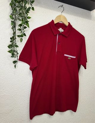 Polo Lacoste Rojo Talla M