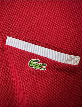 Polo Lacoste Rojo Talla M