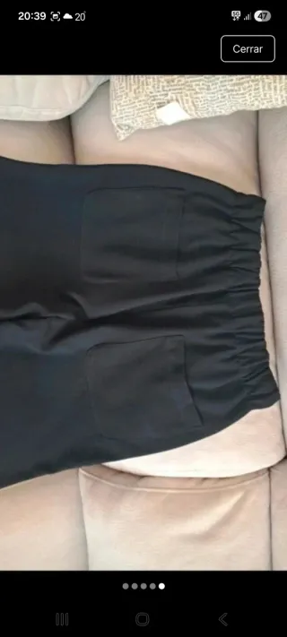 Pantalón tobillero negro