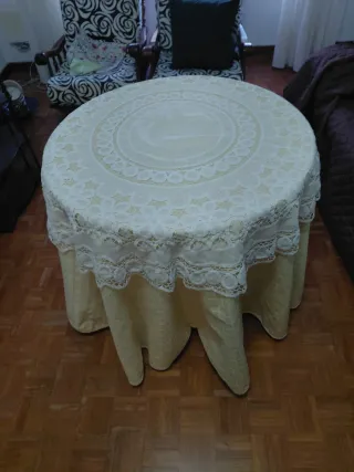 Mesa Camilla Redonda 1 ud de  70 y 1 ud de 80cm