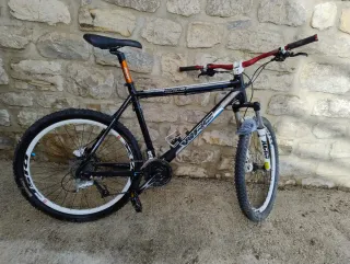 Bicicleta MTB 26 Negra y Azul