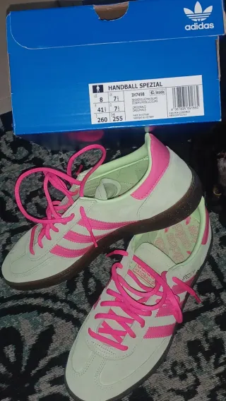 Tênis Adidas Spezial Verde e Rosa