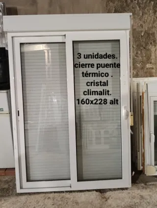 3 Puertas Balconeras Aluminio C/C. Térmico