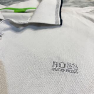 Polo Hugo Boss Talla XXL Blanco y Verde