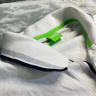Polo Hugo Boss Talla XXL Blanco y Verde
