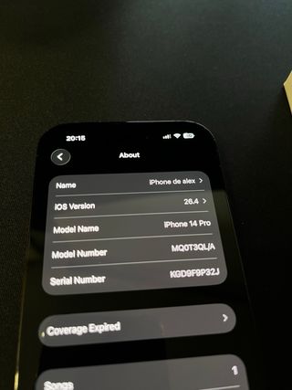 iPhone 14 Pro 256GB Gris Espacial