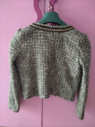 Giacca donna foderata tweed catena